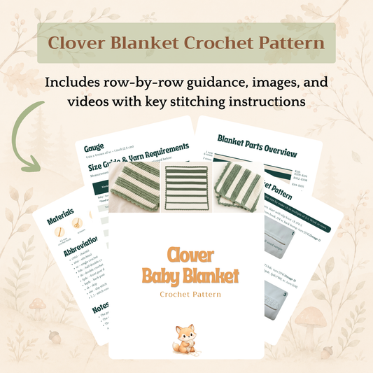 Clover Baby Blanket Crochet Pattern