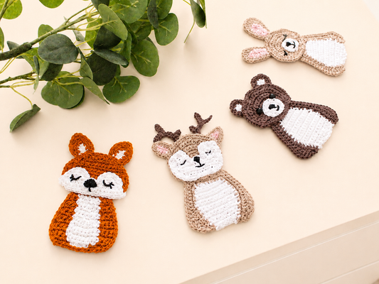 Woodland Friends Crochet Appliqué Bundle