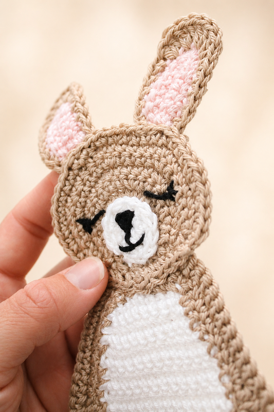Bonnie the Bunny Appliqué Crochet Pattern