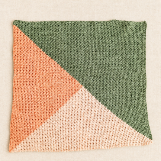 Sunset Sage Baby Blanket Crochet Pattern