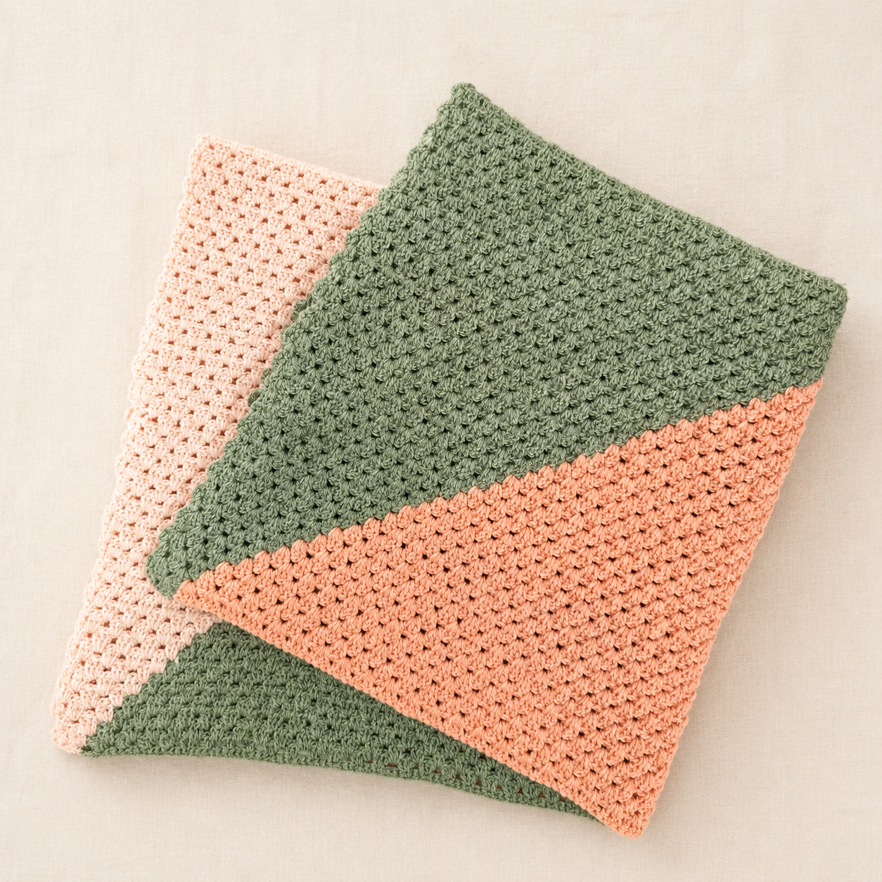 Sunset Sage Baby Blanket Crochet Pattern