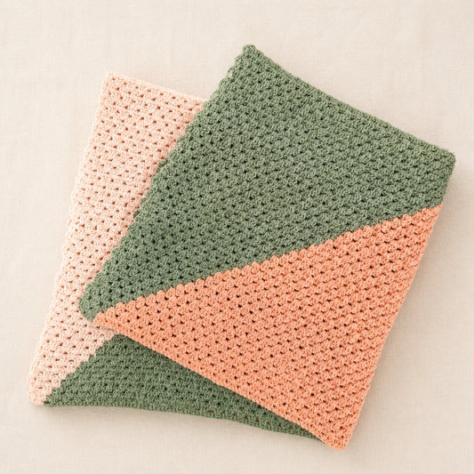 Sunset Sage Baby Blanket Crochet Pattern