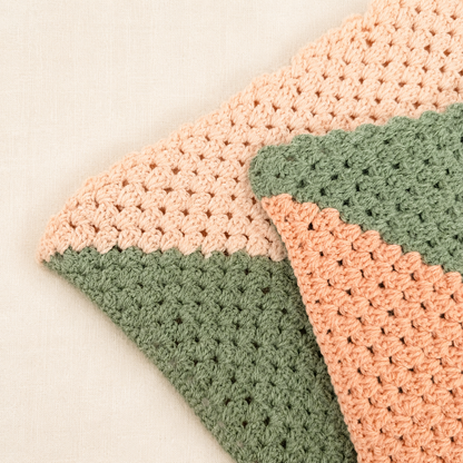 Sunset Sage Baby Blanket Crochet Pattern