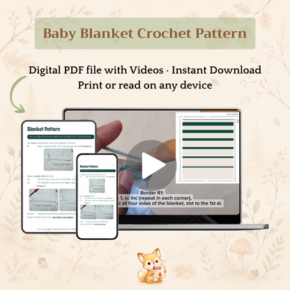 Clover Baby Blanket Crochet Pattern