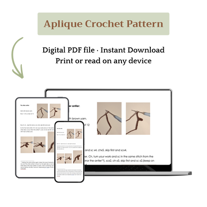 Dina the Deer Appliqué Crochet Pattern