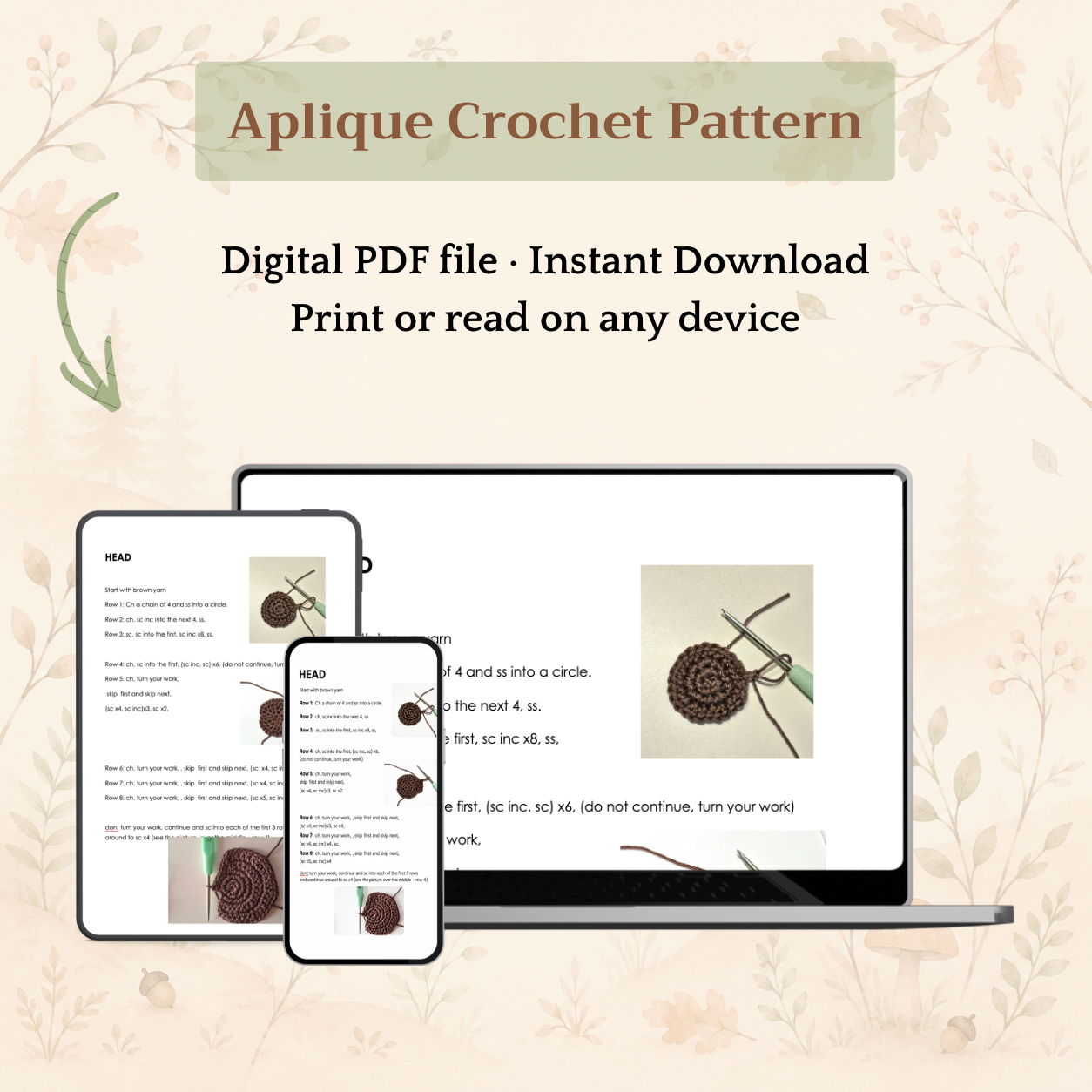 Woodland Friends Crochet Appliqué Bundle