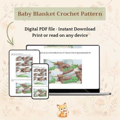 Wild Rye Baby Blanket Crochet Pattern