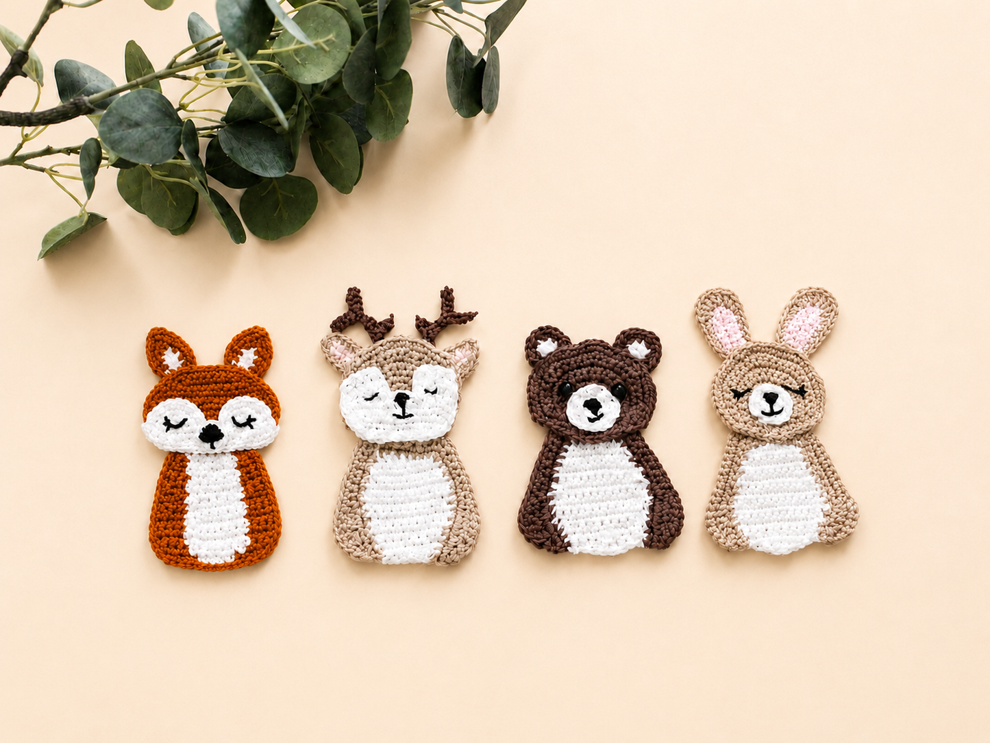 Woodland Friends Crochet Appliqué Bundle