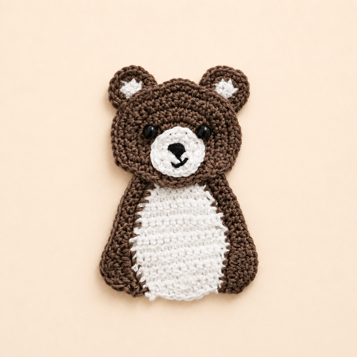 Bobo the Bear Appliqué Crochet Pattern