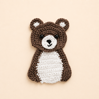 Bobo the Bear Appliqué Crochet Pattern