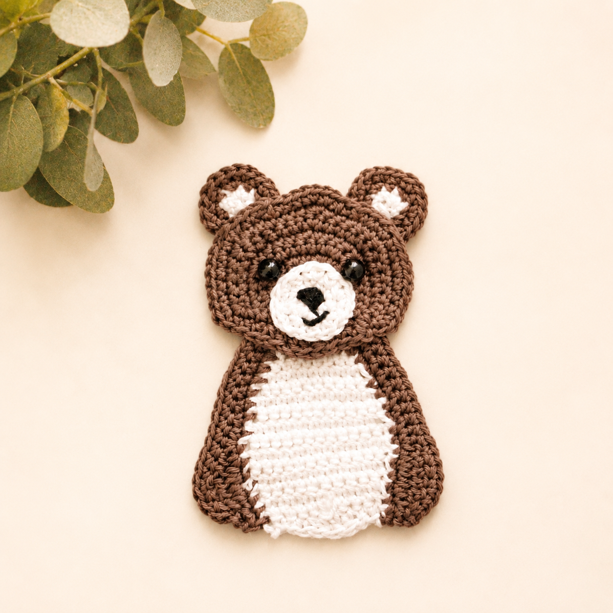 Bobo the Bear Appliqué Crochet Pattern
