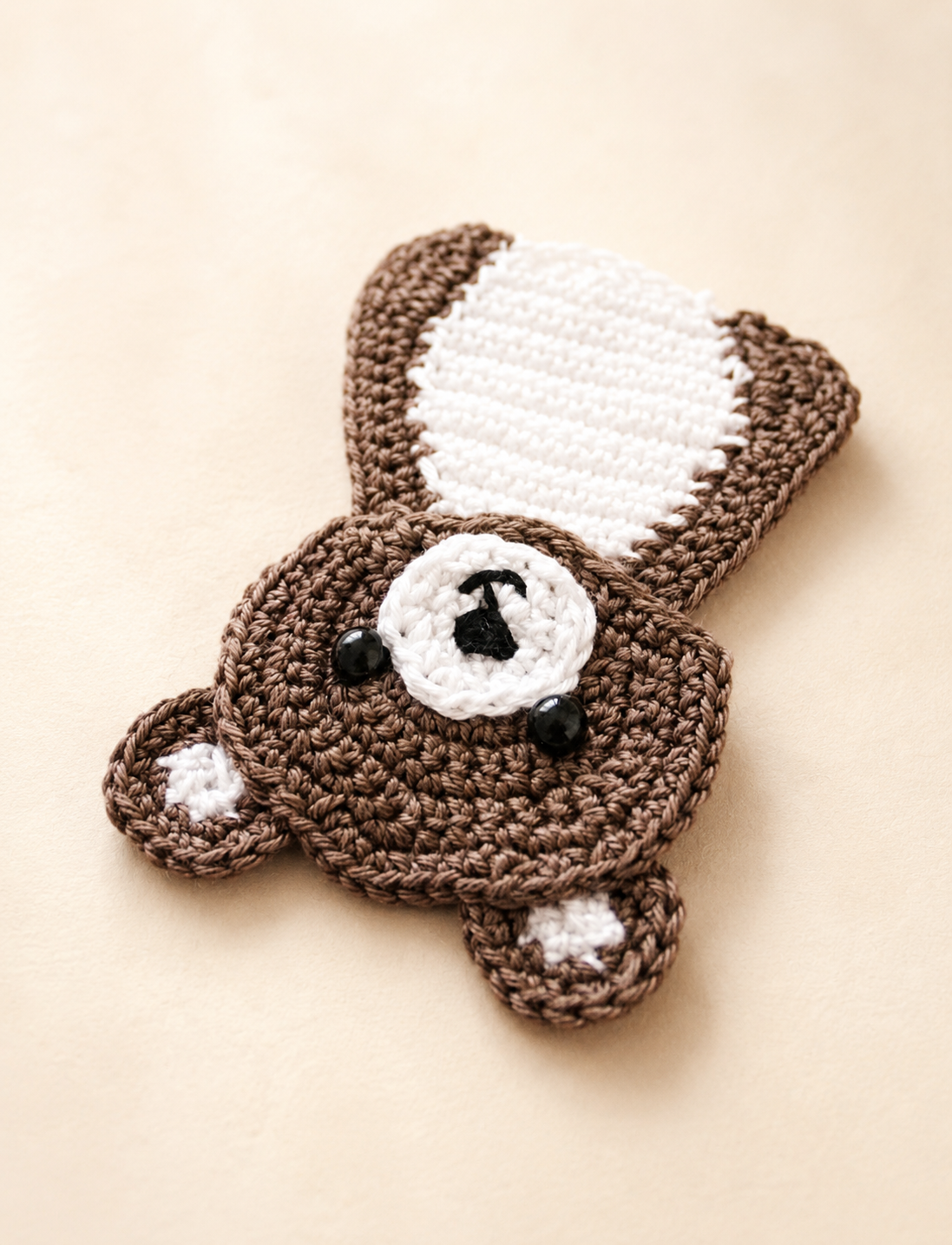 Bobo the Bear Appliqué Crochet Pattern