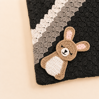 Bonnie the Bunny Appliqué Crochet Pattern