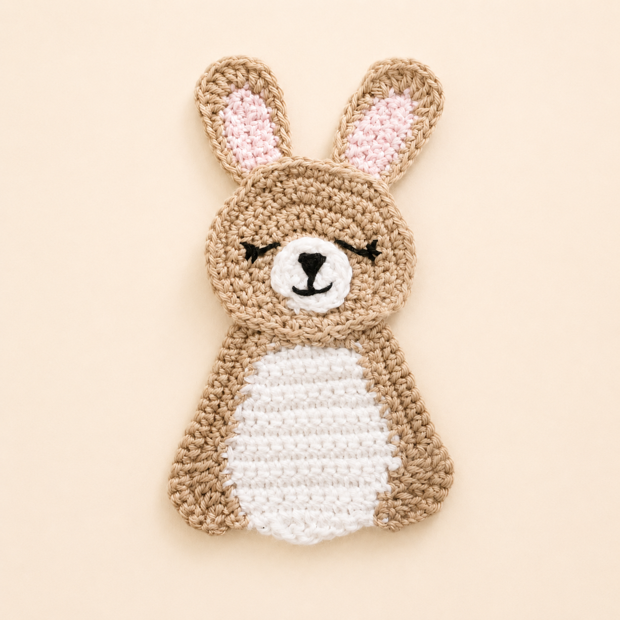 Bonnie the Bunny Appliqué Crochet Pattern