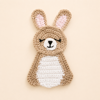 Bonnie the Bunny Appliqué Crochet Pattern