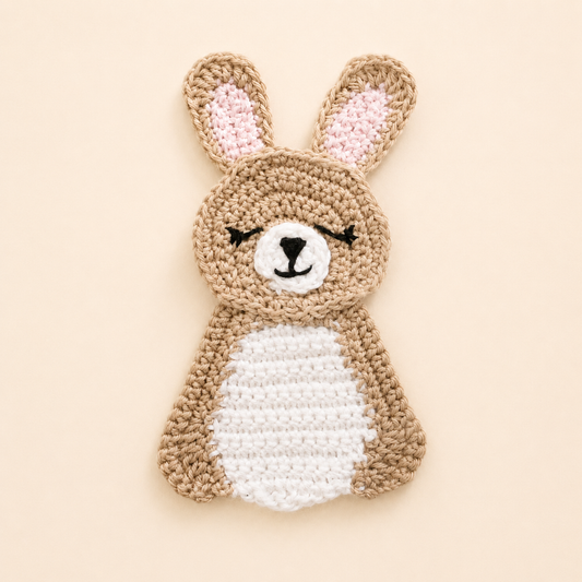 Bonnie the Bunny Appliqué Crochet Pattern