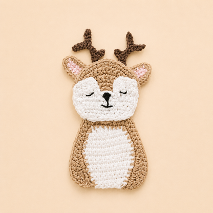Dina the Deer Appliqué Crochet Pattern