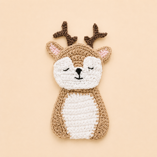 Dina the Deer Appliqué Crochet Pattern