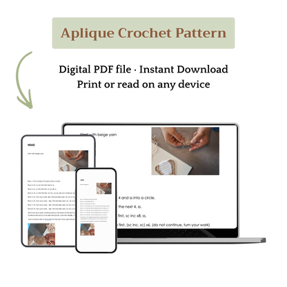 Bonnie the Bunny Appliqué Crochet Pattern