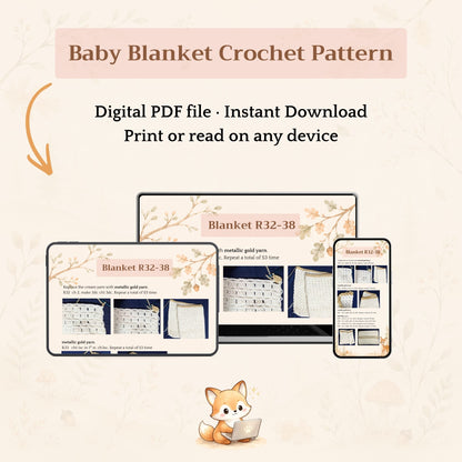 Meadow Baby Blanket Crochet Pattern